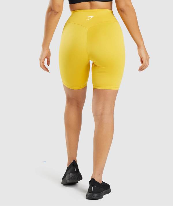 Damske Šortky Gymshark Training Cycling Žlté | PG9307285